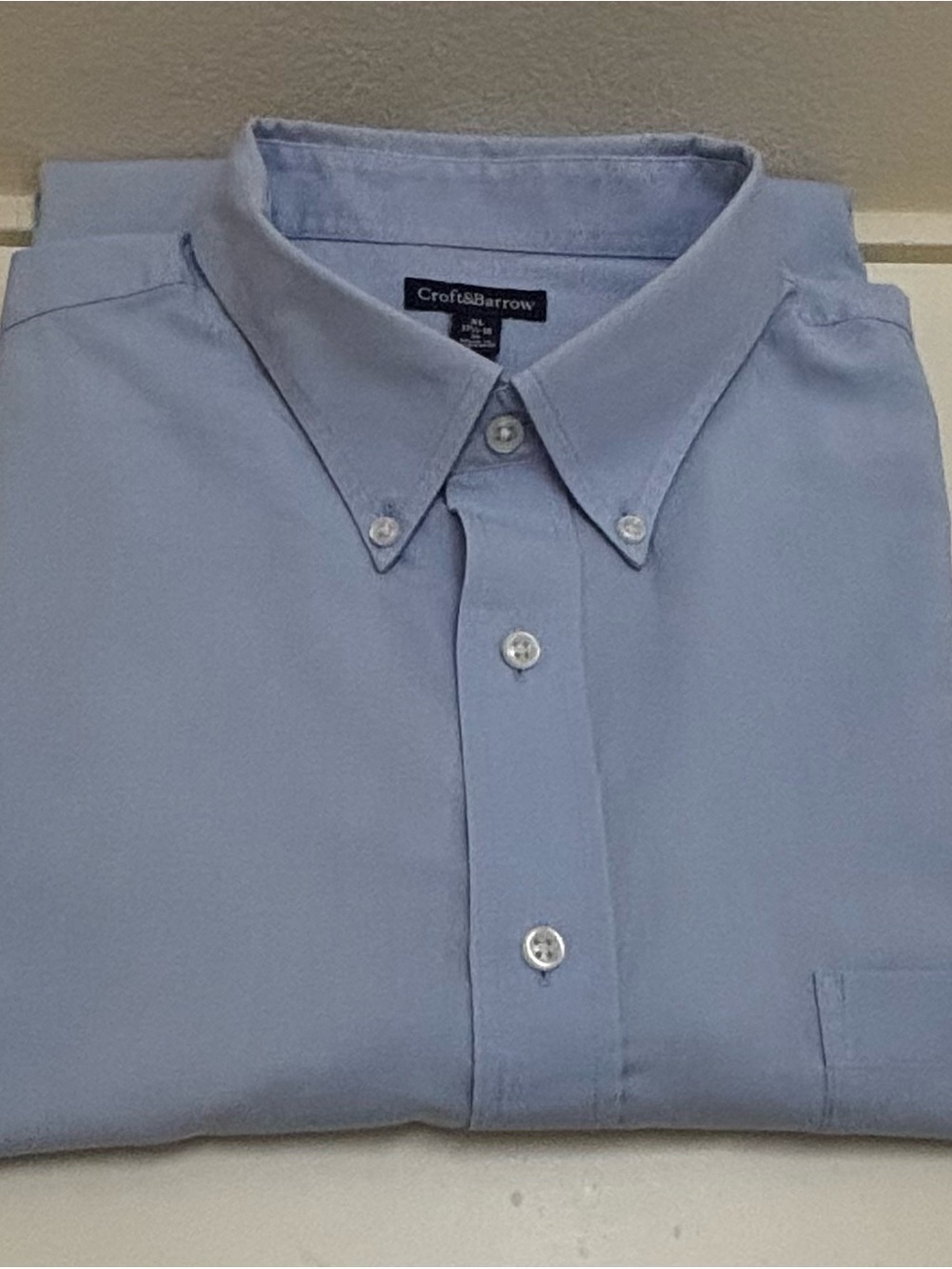 croft & barrow Light Blue Button-Down Dress Shirt - Men's